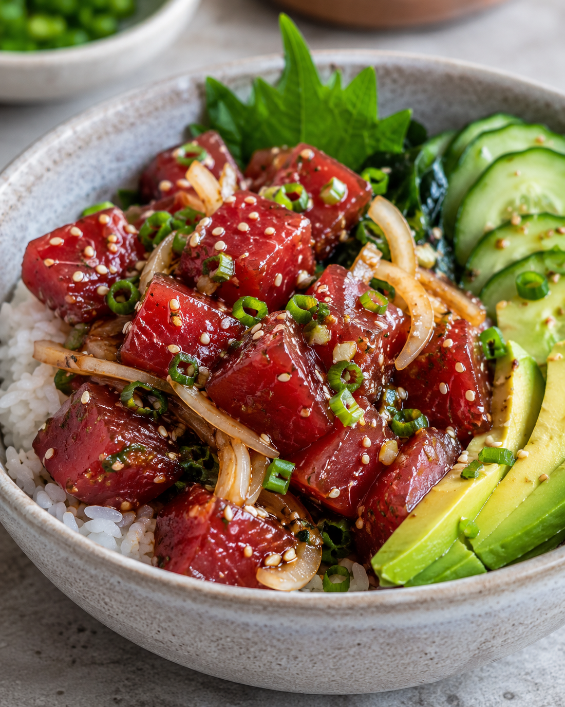 sHmoked Ahi Poke